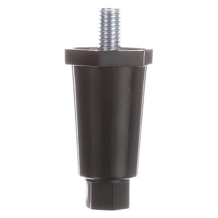Black Appliance Leg, 3/8-16 x 5/8
