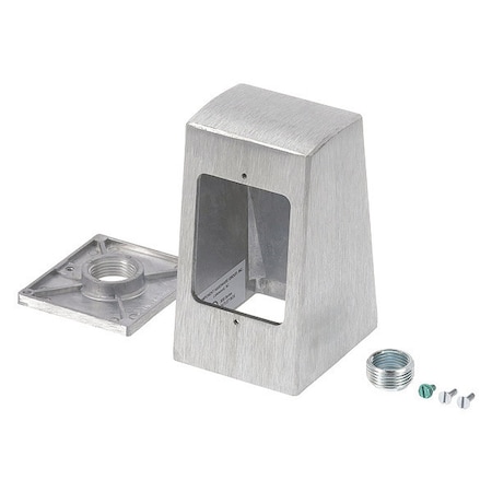 Brushed Aluminum Single Face Pedestal MPN:R58-1010