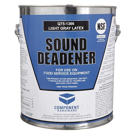 Latex Sound Deadener Can, 1 Gal., Gray, PK4 MPN:Q75-1366