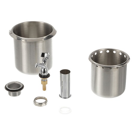 Encore Stainless Steel Dipper Well Assembly complete with faucet MPN:K30-1010