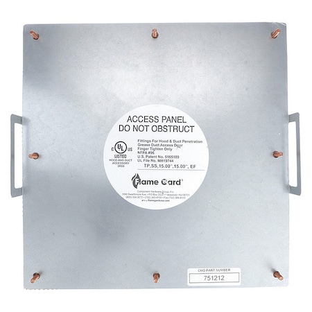 Flat Grease Duct Access Door, 12