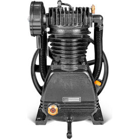 Industrial Gold Two-Stage Reciprocating Compressor Pump 2 Cylinder 3-5 HP 18.5 CFM LH4TB