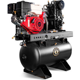 Industrial Gold Air Compressor 30 Gal Cap. 175 PSI 13 HP 18.4 CFM Honda Electric Start CI13GEH33