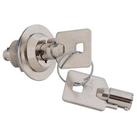 Tubular Pin Tumbler, Bright Nickel, 15/64 in For Door Thickness, 2 Number of Keys, Alike Key Type MPN:MFW1058-79