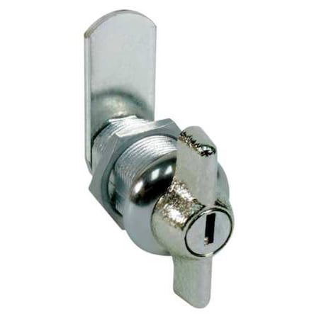 Wing-Handle Keyed Cam Lock, 9/16 in For Door Thickness, 2 Number of Keys, Different Key Type MPN:MFWLT078-KD