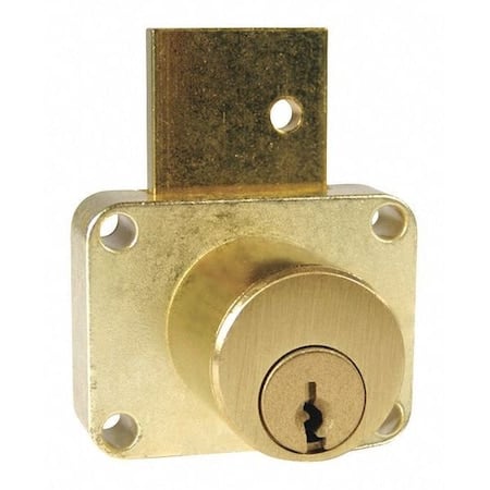 Deadbolt Drawer Lock, Brass MPN:C8179-107-4