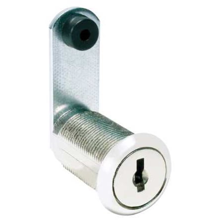 Disc Tumbler Keyed Cam Lock, Bright Nickel, 15/64 in For Door Thickness, 2 Number of Keys MPN:C8052-C415A-14A