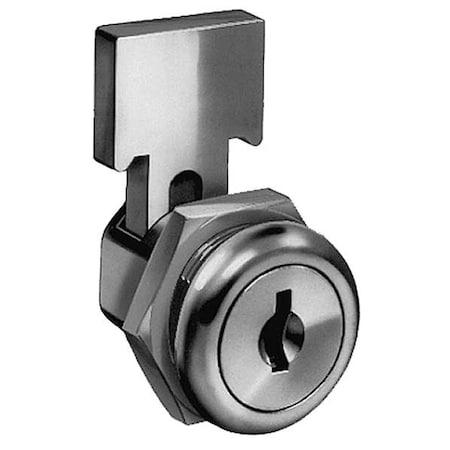 Cabinet and Drawer Dead Bolt Locks, Bright Nickel, 1/4
