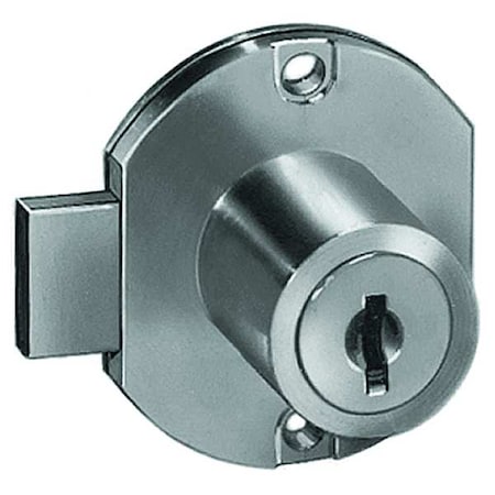Cabinet and Drawer Dead Bolt Locks, Brass, 15/16