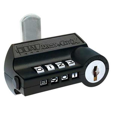 Keyless Combination Cam Locks, Black, 3/4 in For Door Thickness, 0 Number of Keys MPN:D8031-MKKD-19