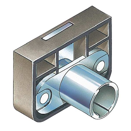 Removable Core Plug Cabinet and Drawer Dead Bolt Locks, SFIC Key, For Material Thickness 3/4 in MPN:C280CB