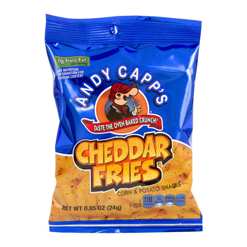 Andy Capps Snack Fries, Cheddar, 0.85 Oz Bag, Box Of 72 MPN:421166