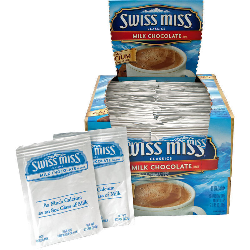 Swiss Miss Hot Cocoa, 0.73 Oz, Box Of 50 Packets MPN:47491