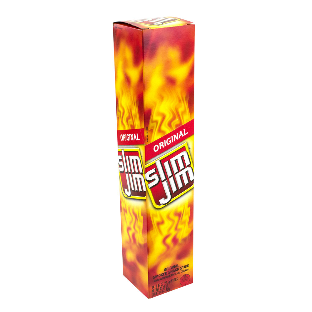 Slim Jim Original Smoked Snack Sticks, 0.97 Oz, Box Of 24 MPN:209-00657