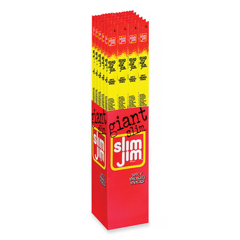 Giant Slim Jim Snacks, 0.97 Oz, Pack Of 24 MPN:26200117003