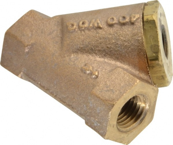 1/4 in Pipe, FNPT Ends, Cast Bronze Y-Strainer MPN:59-001-02 1/4 in Pipe, FNPT Ends, Cast Bronze Y-Strainer MPN:59-001-02