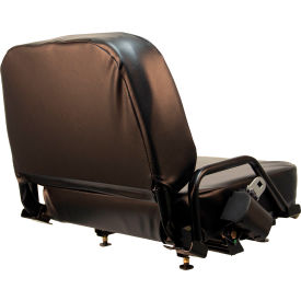 Concentric™ 3700 Series Simple Seat with Operator Presence Switch & Slide Rails Vinyl Black 370135BK