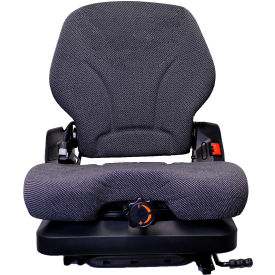 Concentric™ Heavy Duty Seat w/ Arm Rests Headrest & Low Profile Suspension Foam/Fabric Gray 385800GR