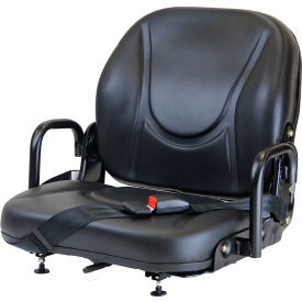 Concentric™ Fold-Down Back Seat with Hip Restraints & Lap Belt Vinyl Black 400101BK