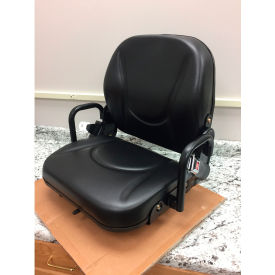 Concentric™ Fold-Down Back Seat with Hip Restraints & Retractable Belt Vinyl Black 400111BK