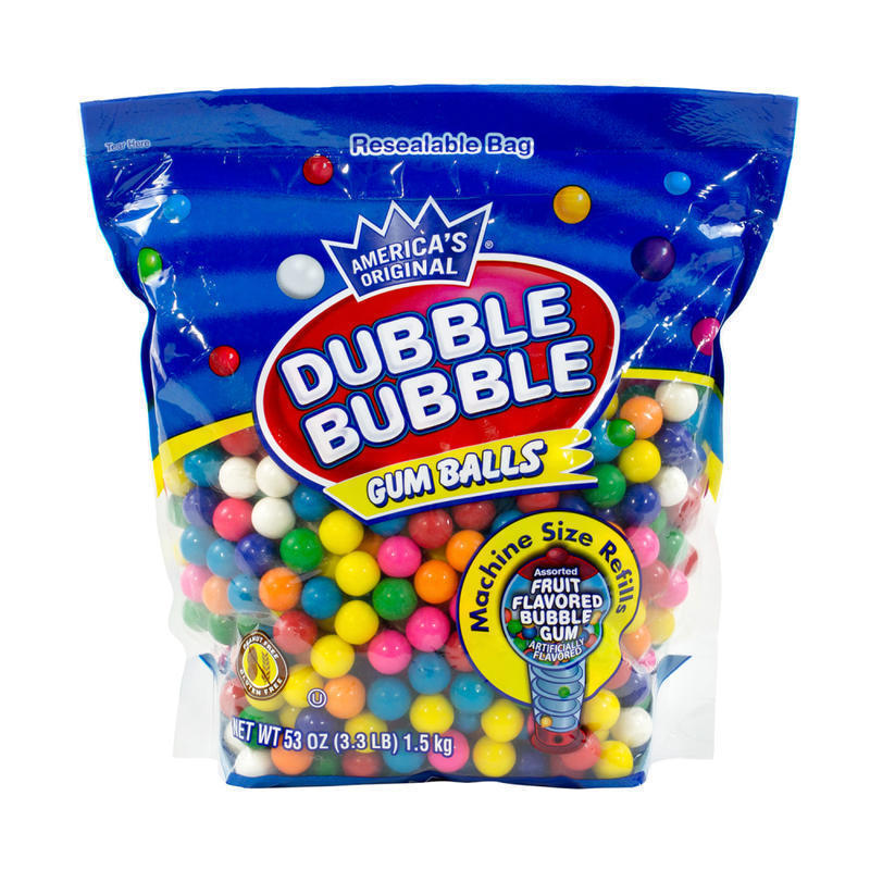 Dubble Bubble Original Gum Balls, 3.3 Lb Bag MPN:32218