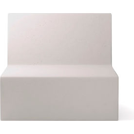Concretti™ Modular Couch Square Chair Platinum Concrete Sqchairplatinum1