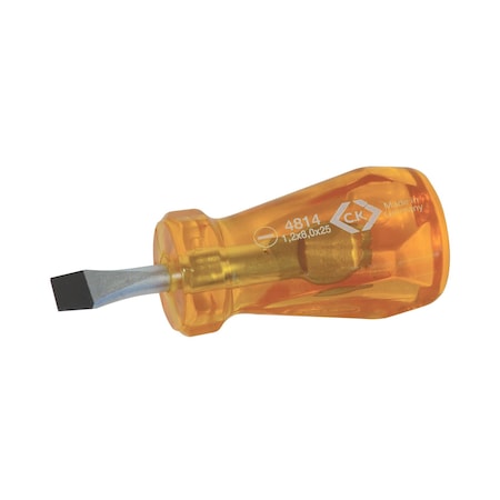 C.K HD Classic Stubby Screwdriver Slotte MPN:T4814 25