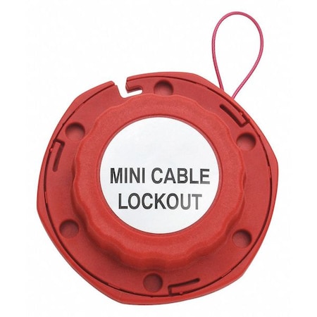 Cable Lockout, Red, Cable 8 ft. L MPN:437R27