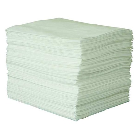 Sorbent Pad, 21 gal, 15 in x 19 in, Oil, White, 100 PK MPN:35ZR06