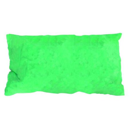 Sorbent Pillow, 18 gal, 8 1/2 in x 17 in, Harsh Chemicals, Green, 10 PK MPN:35ZR17