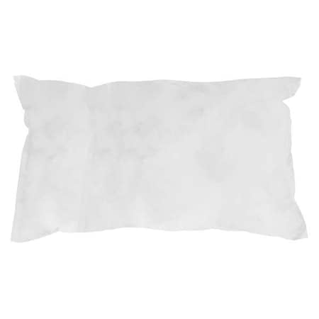 Sorbent Pillow, 18 gal, 8 1/2 in x 17 in, Oil, White, 10 PK MPN:35ZR20