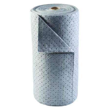 Sorbent Roll, 38 gal, 30 in x 150 ft, Universal, Gray, Polypropylene MPN:35ZR27