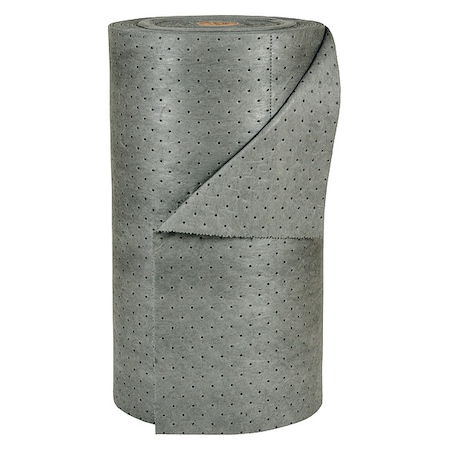 Sorbent Roll, 49 gal, 30 in x 150 ft, Universal, Gray, Polypropylene MPN:436M76
