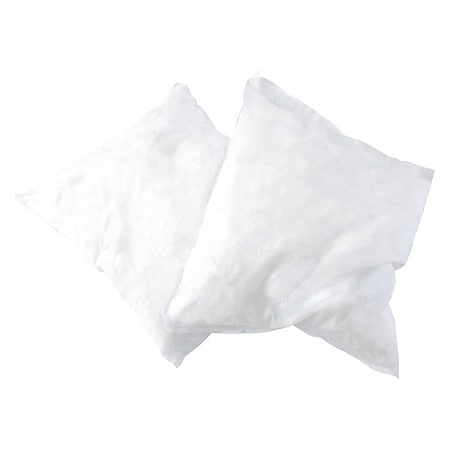 Sorbent Pillow, 28 gal, 18 in x 18 in, Oil, White, 16 PK MPN:436M86