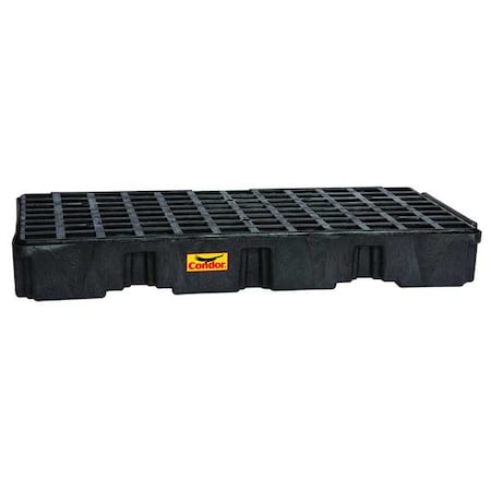 Spill Deck, 30 gal Spill Capacity, 2 Drums, 5, 000 lb Load Capacity, Polyethylene MPN:1632BC