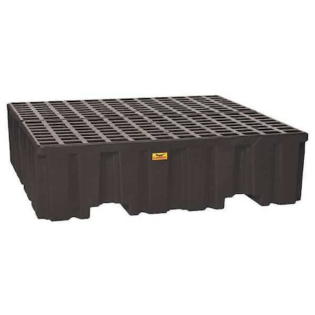 Spill Pallet, 132 gal Spill Capacity, 4 Drums, 8, 000 lb Load Capacity, Polyethylene MPN:1640BC