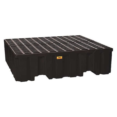 Spill Pallet, 132 gal Spill Capacity, 4 Drums, 8, 000 lb Load Capacity, Polyethylene MPN:1640BNDC