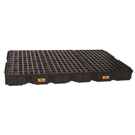 Spill Deck, 88 gal Spill Capacity, 6 Drums, 10, 000 lb Load Capacity, Polyethylene MPN:1686BC