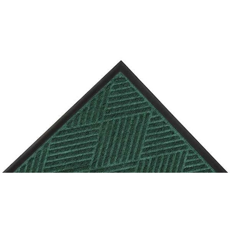 Entrance Mat, Polypropylene, 3/8 in Thick, Green, 2 ft W x 3 ft L MPN:168S0023GN