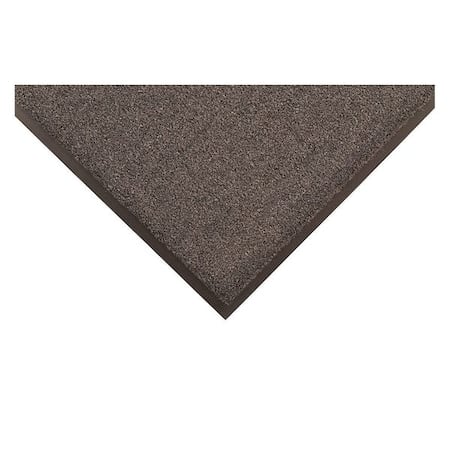 Entrance Mat, Nylon, 3/8 in Thick, Charcoal, 3 ft W x 8 ft L MPN:24N133