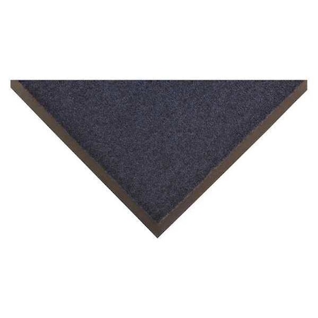 Entrance Mat, Nylon, 3/8 in Thick, Navy Blue, 4 ft W x 6 ft L MPN:24N272