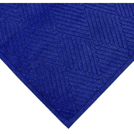 Entrance Mat, Polypropylene, 3/8 in Thick, Blue, 3 ft W x 5 ft L MPN:34L265