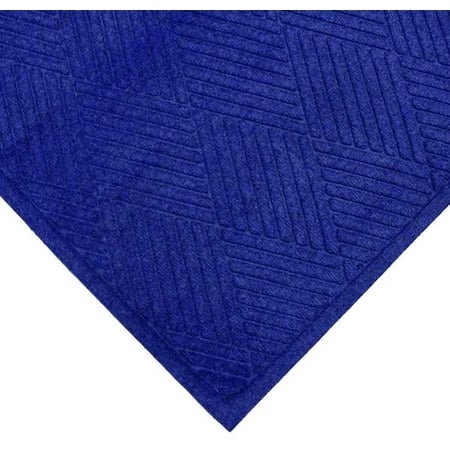Entrance Mat, Polypropylene, 3/8 in Thick, Blue, 4 ft W x 6 ft L MPN:34L266