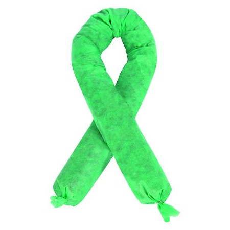 Absorb Sock, Chemical, Hazmat, 4 ft. L, PK4 MPN:35ZR56