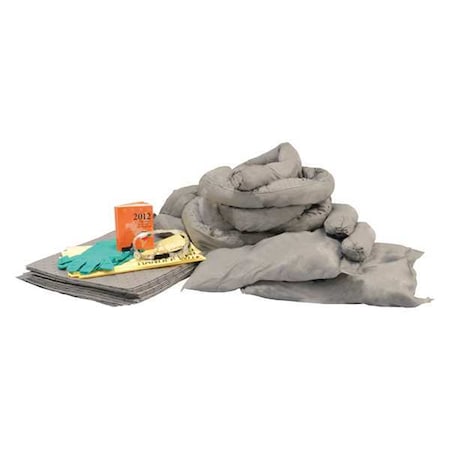 Spill Kit Refill, 14 gal Volume Absorbed per Kit, 20 gal Capacity, Refill MPN:35ZR70