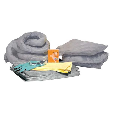 Spill Kit Refill, 29 gal Volume Absorbed per Kit, 30 gal Capacity, Refill MPN:35ZR72