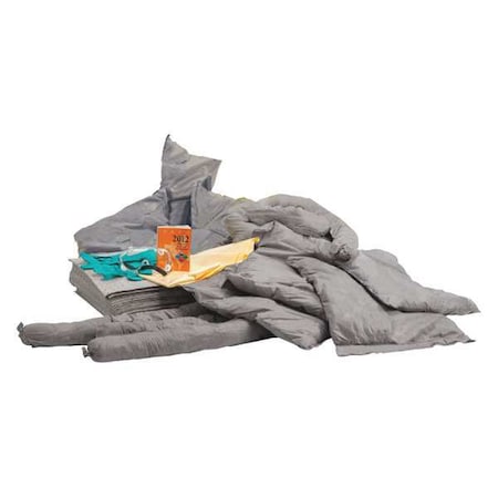 Spill Kit Refill, 32 gal Volume Absorbed per Kit, 55 gal Capacity, Refill MPN:35ZR75