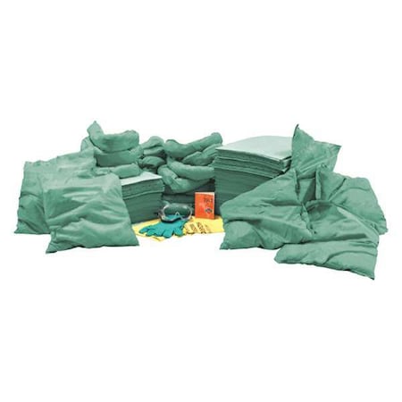 Spill Kit Refill, 55 gal Volume Absorbed per Kit, 65 gal Capacity, Refill MPN:35ZR89