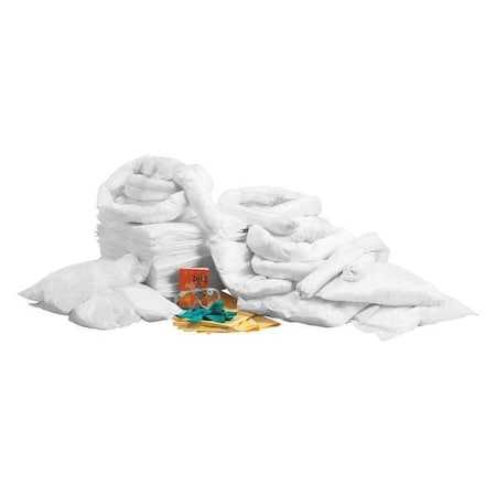 Spill Kit Refill, 55 gal Volume Absorbed per Kit, 65 gal Capacity, Refill MPN:35ZT03