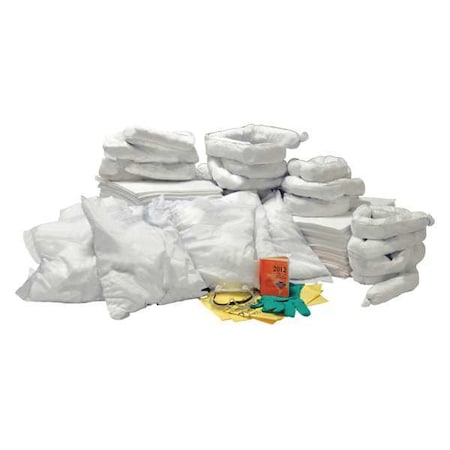 Spill Kit Refill, 67 gal Volume Absorbed per Kit, 95 gal Capacity, Refill MPN:35ZT05